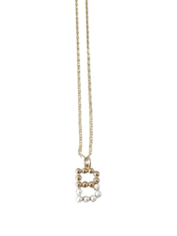 Kaleigh Pearl Initial / Mojogram Necklace