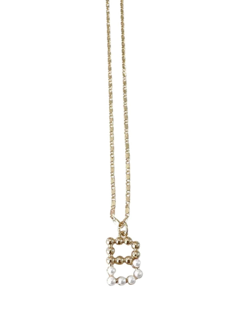 Kaleigh Pearl Initial / Mojogram Necklace