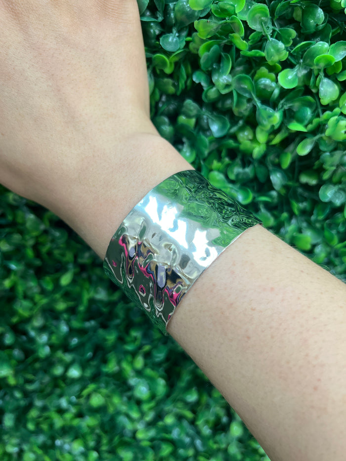 Stainless Steel Textured Cuff