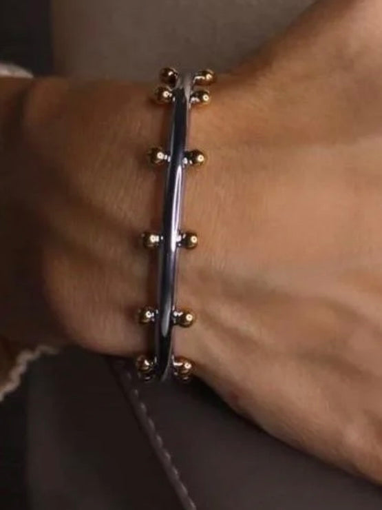 Cindy Two Tone Studded Cuff