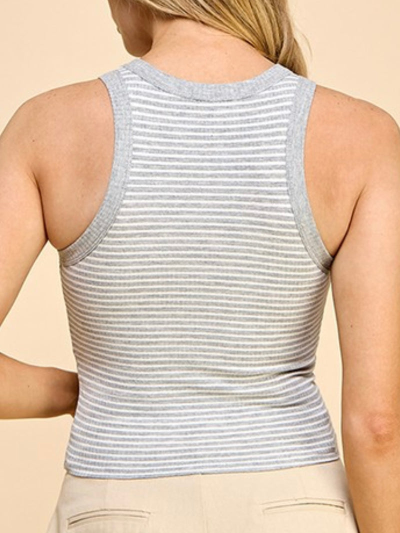 Striped Heavy Rib Tank Top
