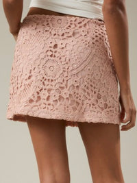 Blush Lace Short Skirt