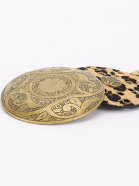 Faux Animal Fur Disc Belt