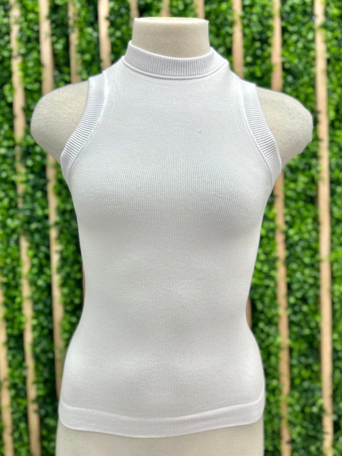Rayon Crew Neck Tank Top