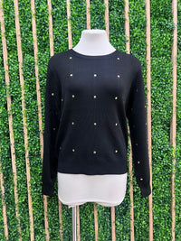 Gold Studded Sweater