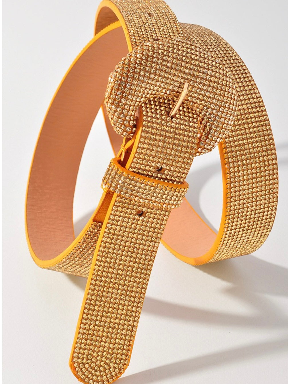 Small buckle Rhinestone Belt
