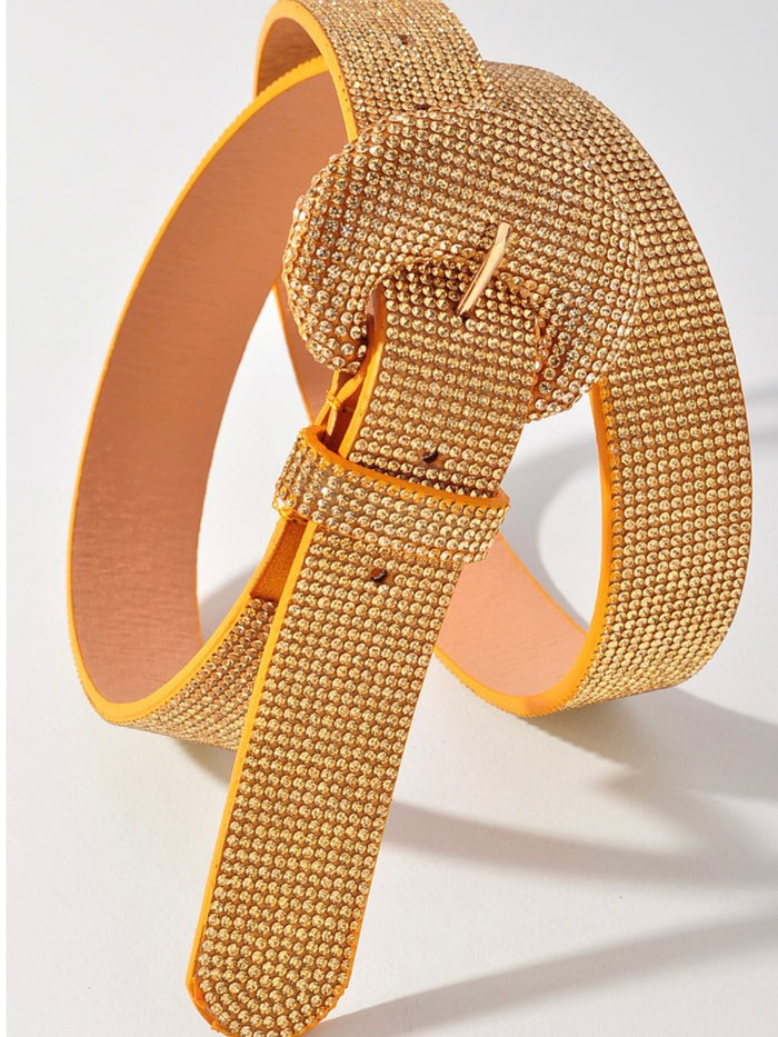 Small buckle Rhinestone Belt