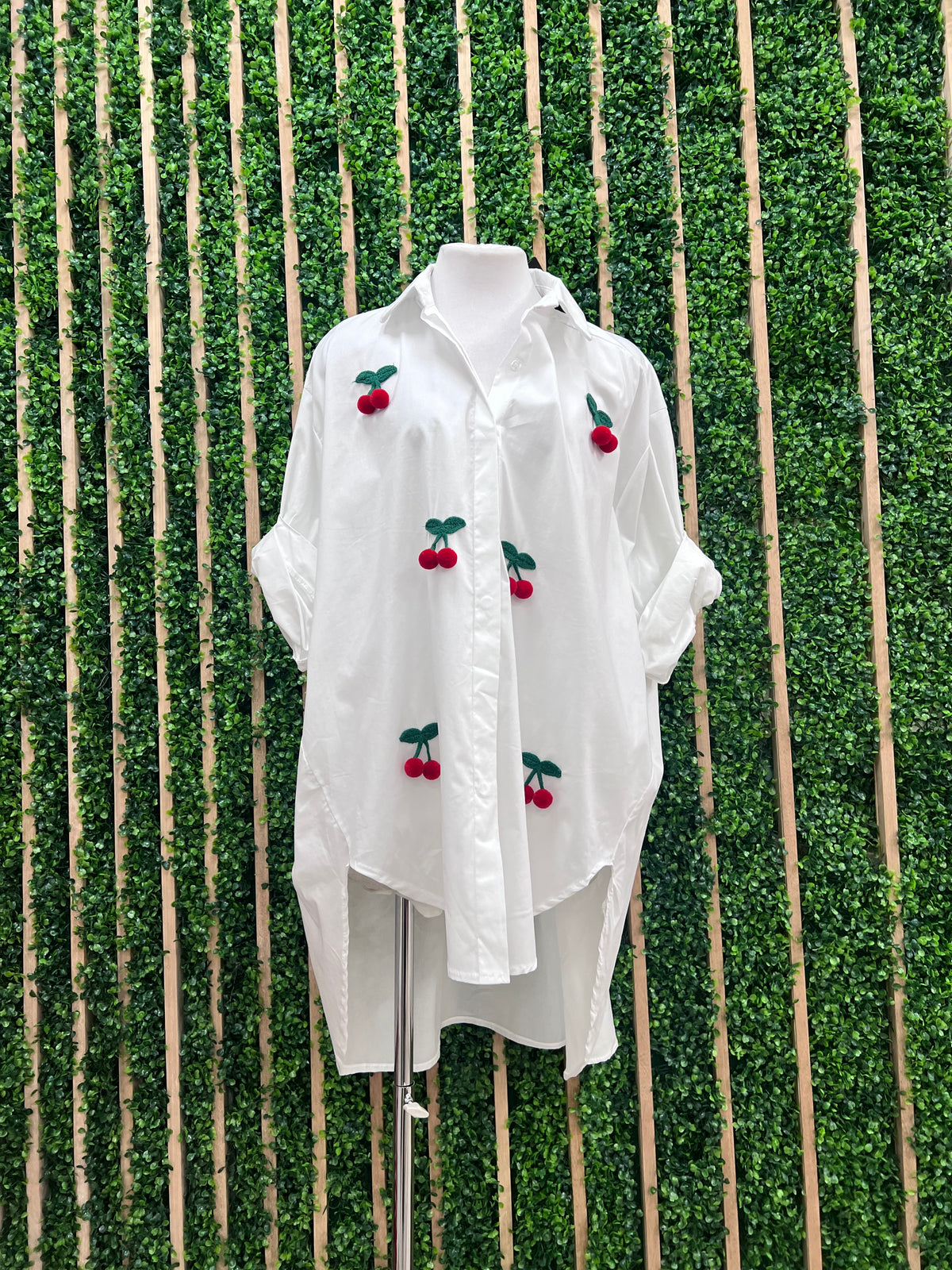 Dangling Cherry Blouse Dress