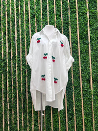 Dangling Cherry Blouse Dress