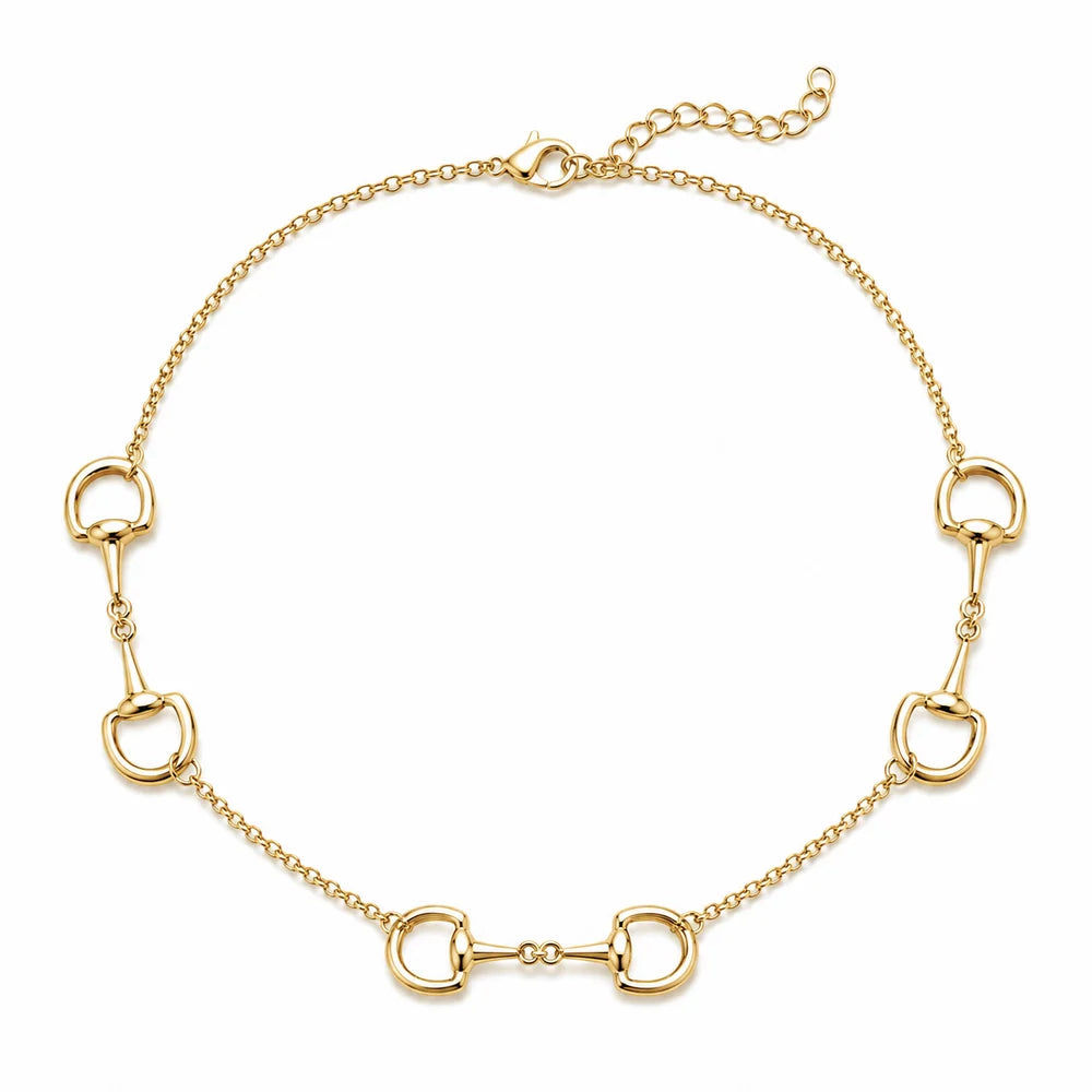 SJ Polo Link Horse Bit Necklace