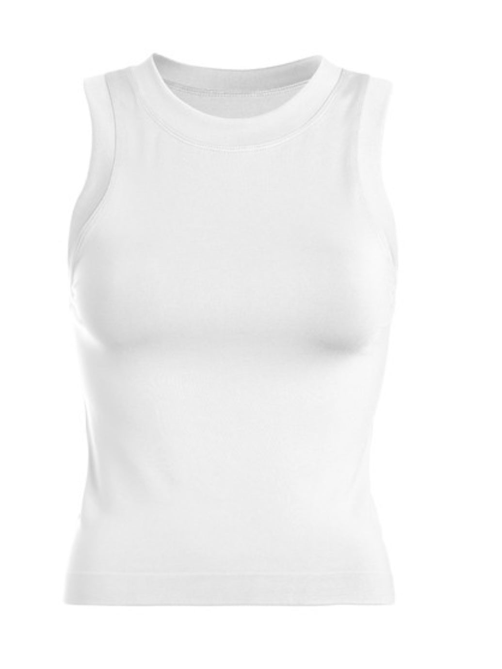 High Neck Sleeveless Basic Cami