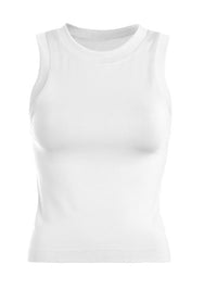 High Neck Sleeveless Basic Cami