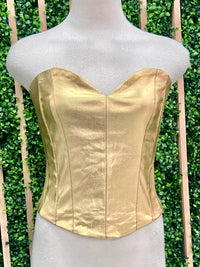 Bustier Metallic Top