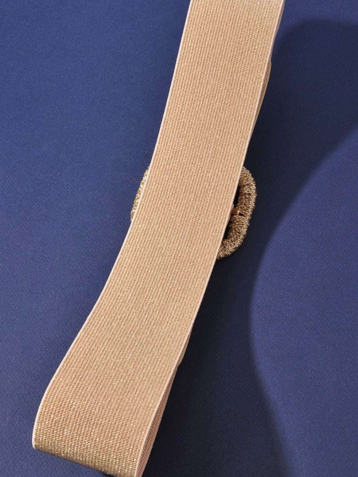 Decorative Buckle Sparkly Stretch Belt