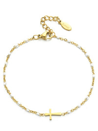 Stainless Steel Faith Cross Bracelet