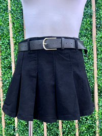 Black Cargo Skort