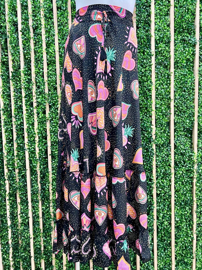 Fun Print Maxi Skirt