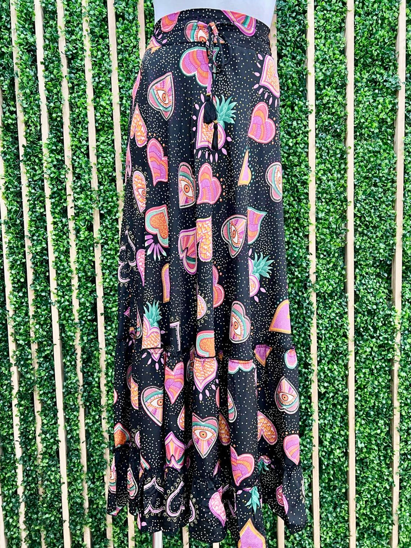 Fun Print Maxi Skirt
