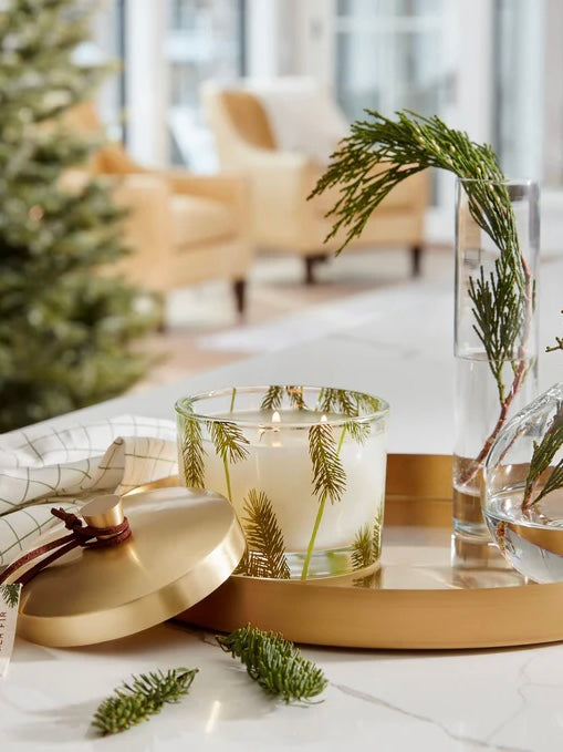 Frasier Fir 3-Wick Pine Needle Candle with Lid