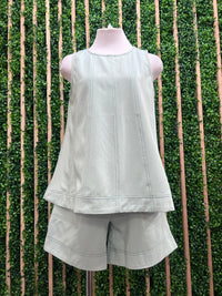 High Waist Front Pocket Bermuda