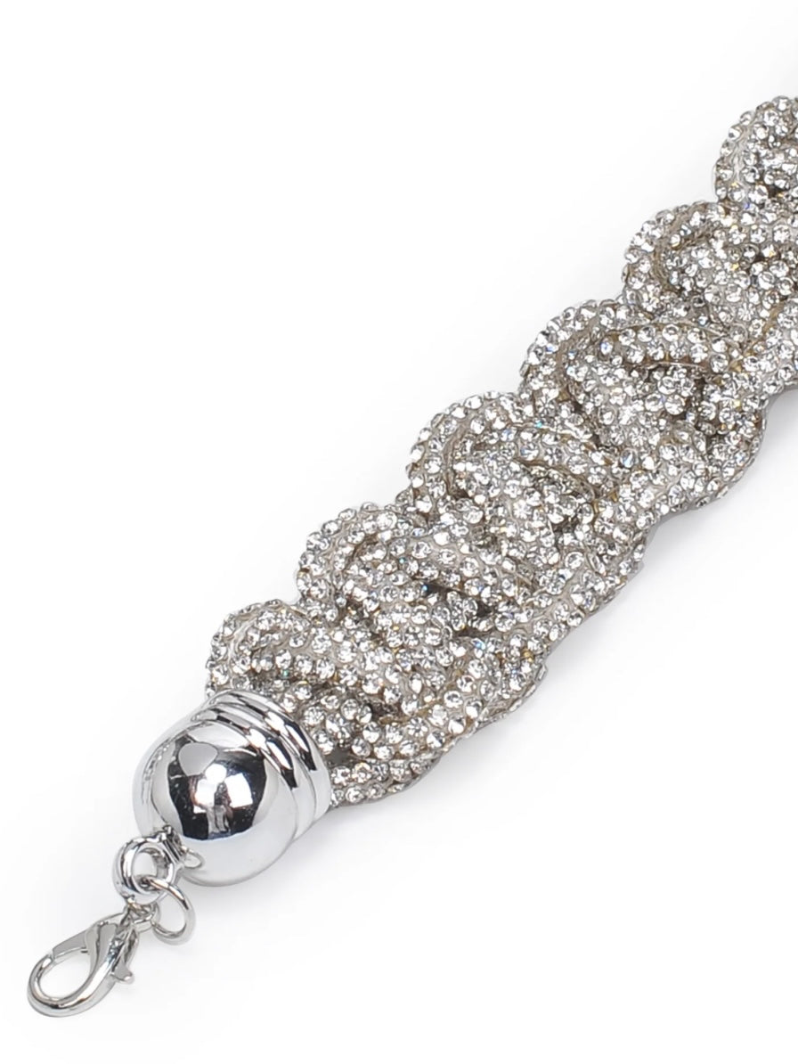 Rhinestone Braid Shoulder Strap