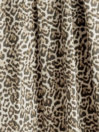 Beautiful A Line Brown Leopard Midi Skirt