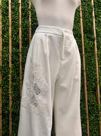 Beautiful White Beaded Pant