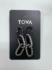 Tova Gunmetal Stellan Earrings