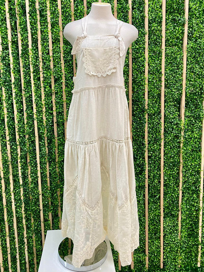 Natural Lace Overall Dress