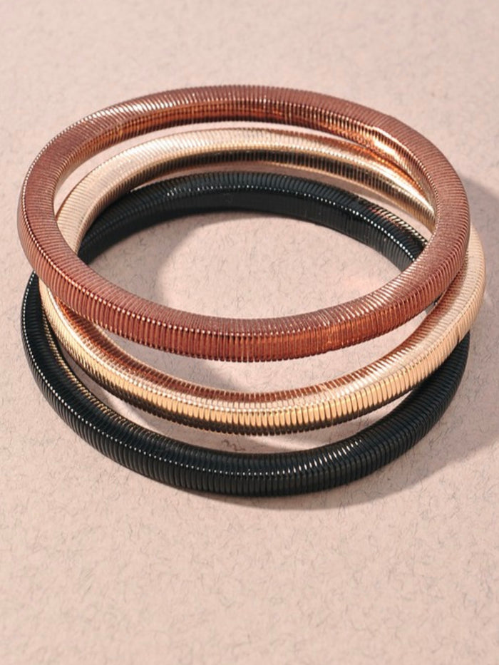 Multicolor Aluminum Bracelet Set