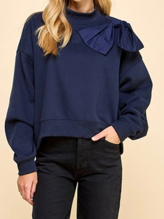 Oversized Large Bow Sweater