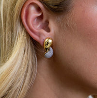 SJ Pave Raindrop Earrings