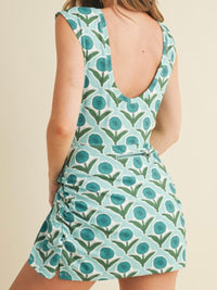 Bold Retro Floral Favorite Romper