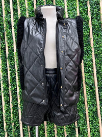Faux Fur Trim Vest