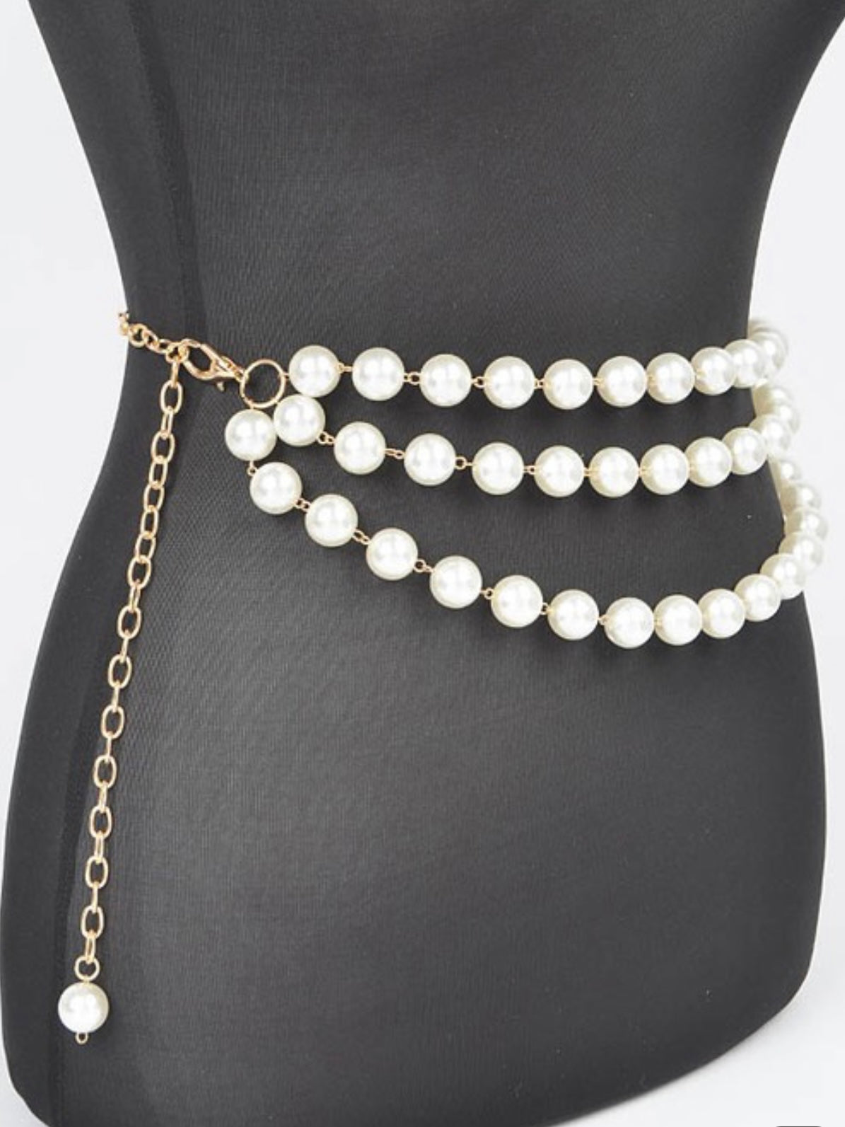 Multi Layered Bead Chain Belt