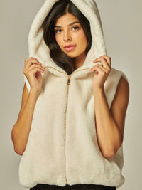 Faux Fur Hooded Vest