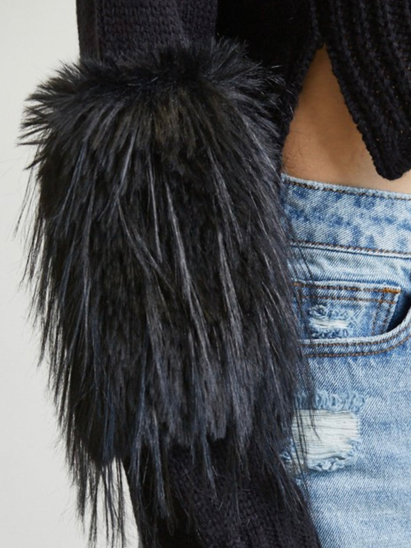 Exquisite Fur Detail Sweater