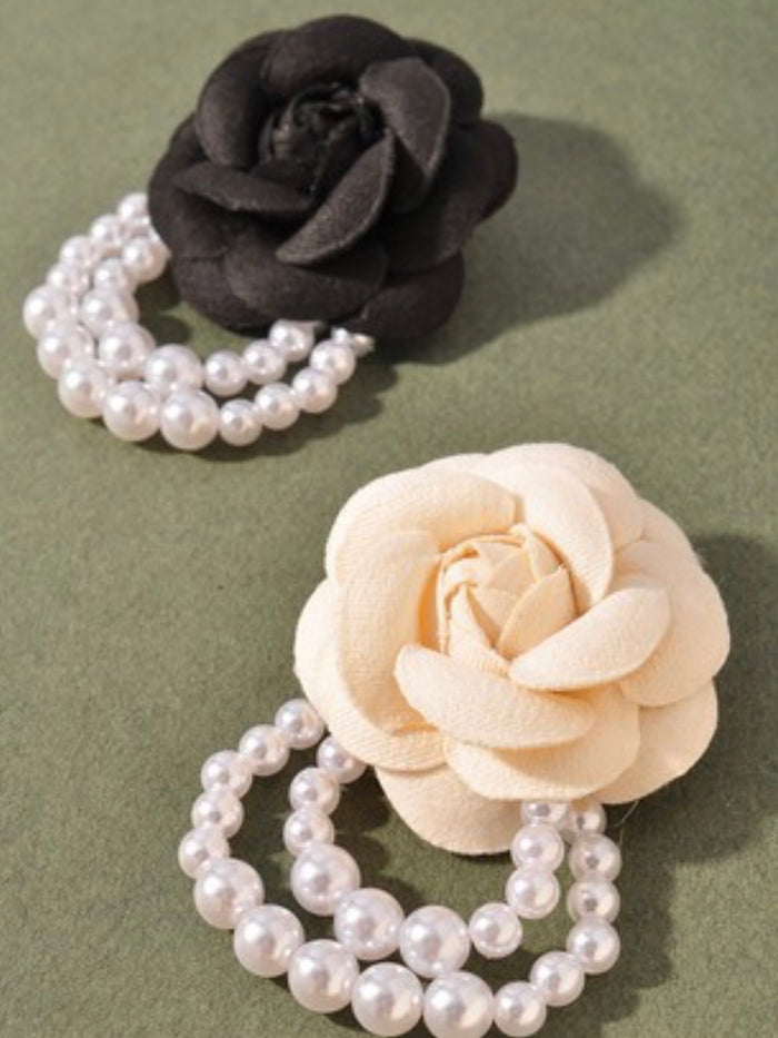 Flower Pearl Brooch