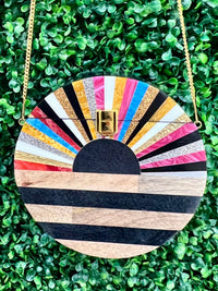 Elegant Boho Round Clutch