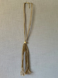 Fringed Feather Boho Necklace