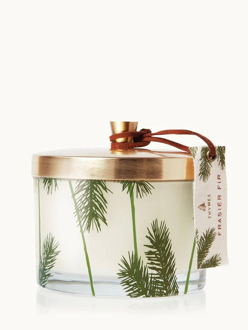 Frasier Fir 3-Wick Pine Needle Candle with Lid