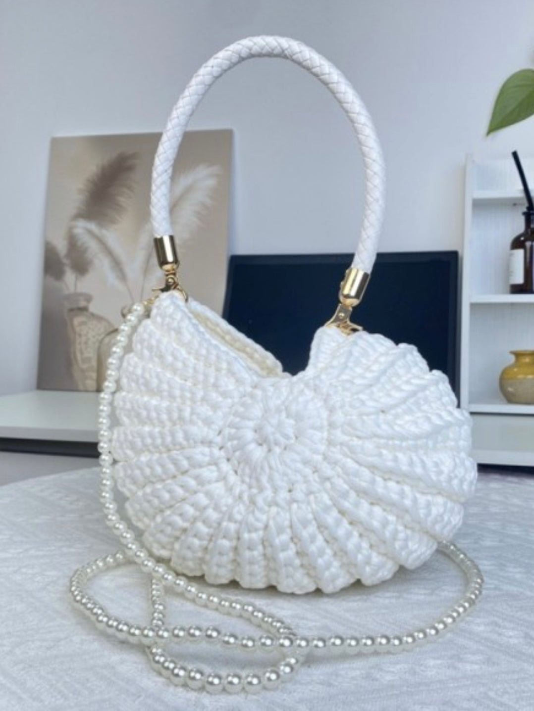 Seashell Crochet Handbag