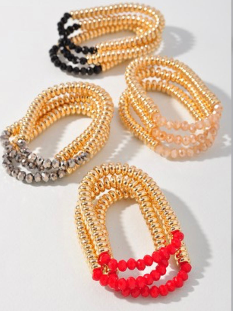Pearl Beaded Bracelet Set