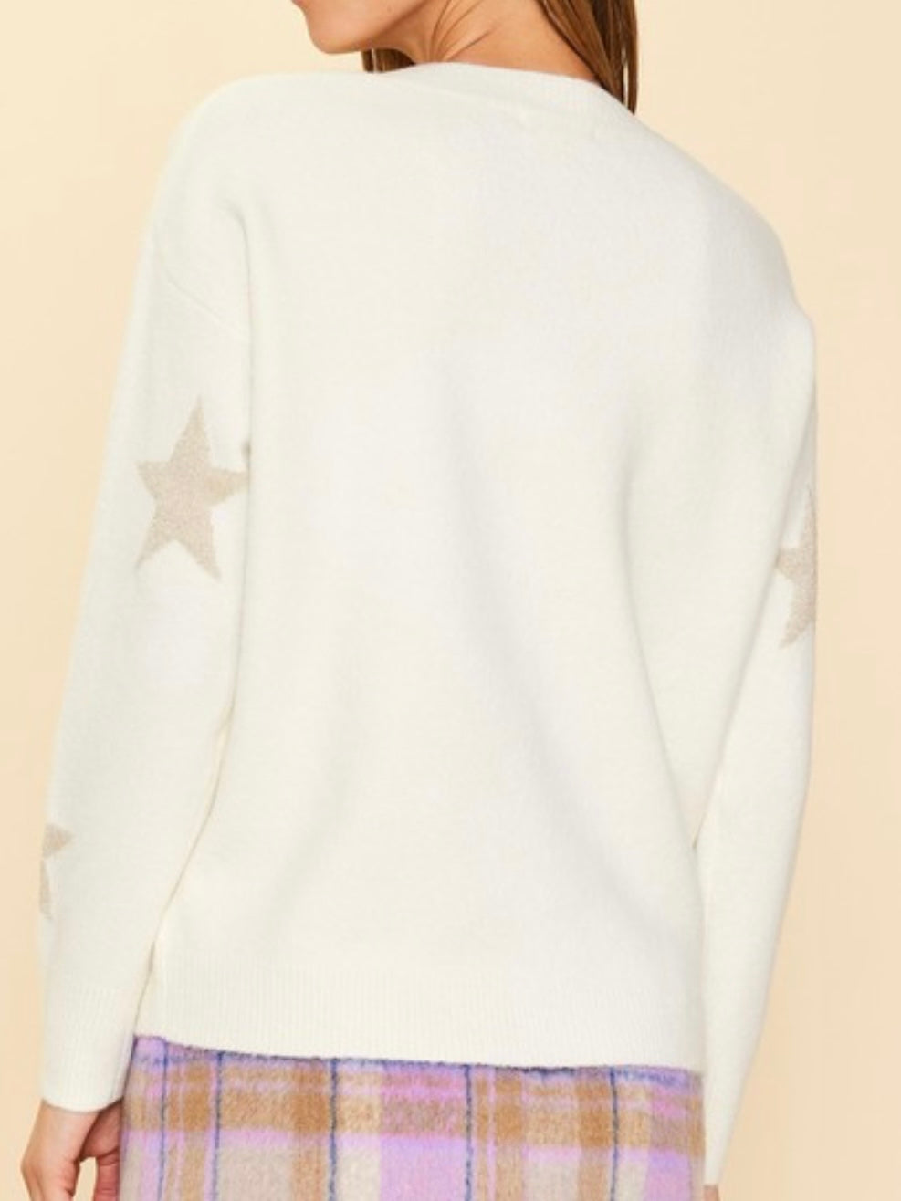 Beautiful Lurex Star Sweater