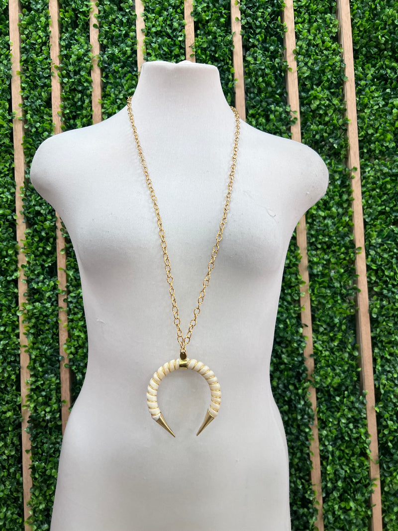 Cornicello Twisted Long Necklace