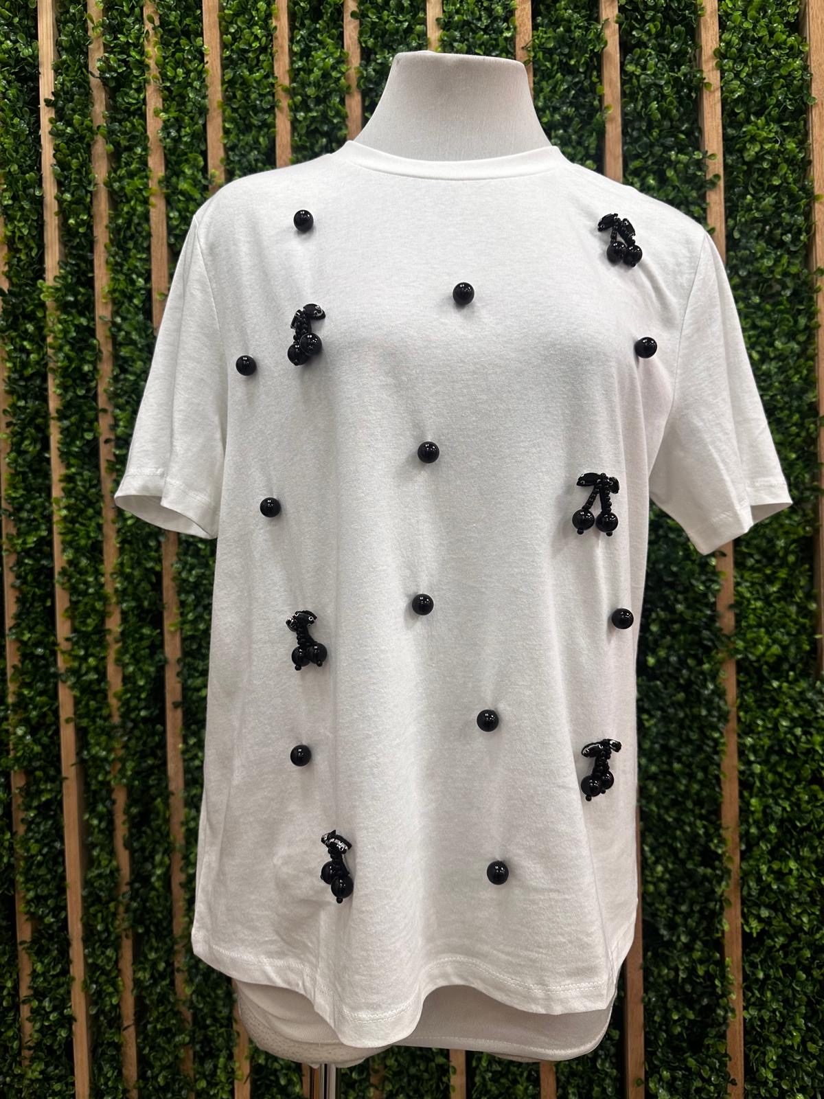 Cherry Stone EMbellished Tee