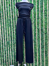 Off Shoulder Long Pant Set