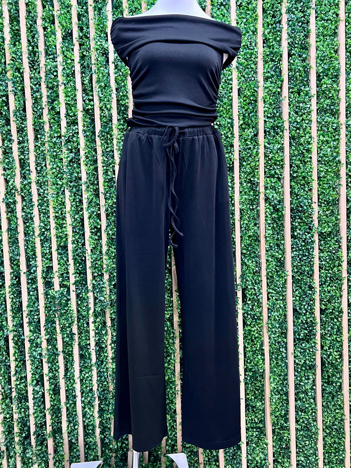 Off Shoulder Long Pant Set