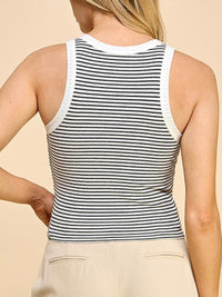 Striped Heavy Rib Tank Top