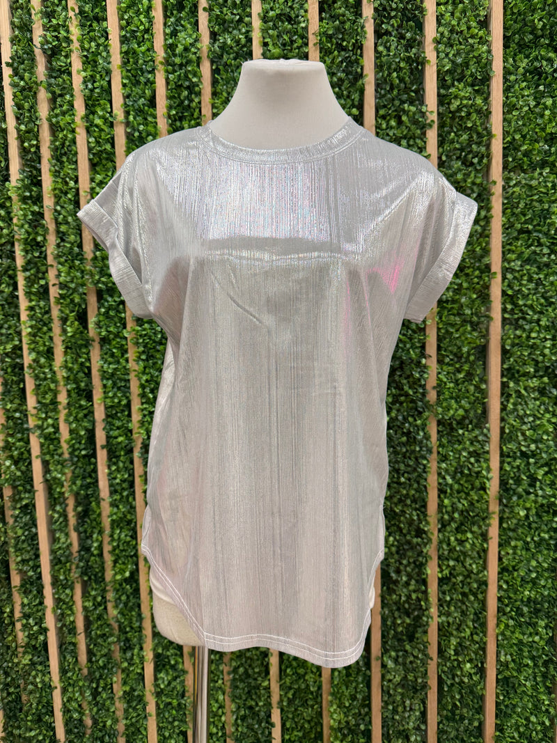 Silver Open Sleeve Shirt